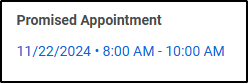 Promised Appointment Time in FieldEdge