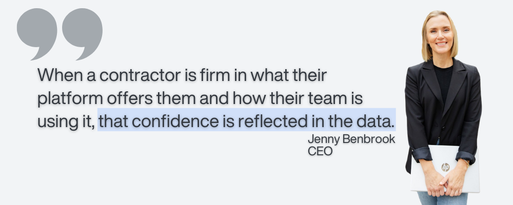 A quote from Powerhouse CEO and Co-Founder Jenny Benbrook, from Plumbing & Mechanical Magazine. "When a contractor is firm in what their platform offers them and how their team is using it, that confidence is reflected in the data."
